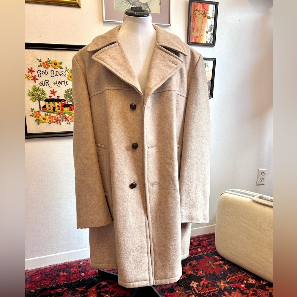 Vintage Sears The Men’s Store Wool Coat Classic 70s/80s Dress Overcoat